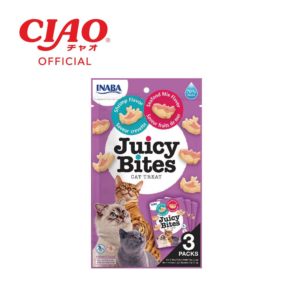INABA Juicy Bites Cat Treats (1 set x 3 packs)