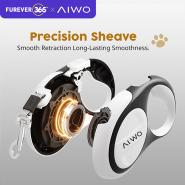 FUREVER365 3m/5m Retractable Pet Leash: 150kg Pull Limit LED Light Traction Rope