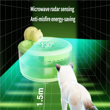 AIWO 2.2L Wireless Smart Pet Fountain: USB Rechargeable Sensor Water Feeder