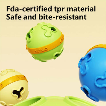 AIWO Interactive Dental Treat Ball: Teeth Cleaning & Feeding Toy for Dogs