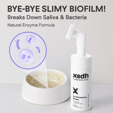 FUREVER365 120ml Pet Bowl Cleaner Mousse: Safe Dishwashing Foam for Food Bowls