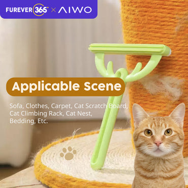AIWO Portable Double-Sided Pet Hair Roller: Reusable Fur Cleaner for Home & Travel
