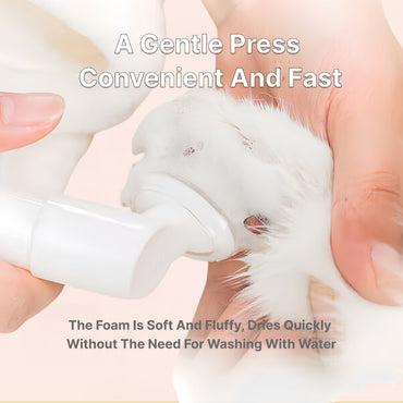 XSDH 120ml Pet Paw Cleansing Foam: No-Rinse Deodorant Foot Wash