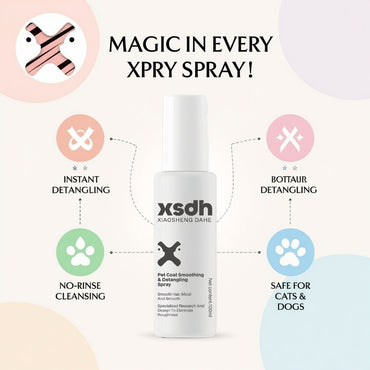 XSDH 100ml Pet Grooming Perfume Spray: Detangling & Deodorizing Mist for Daily Care