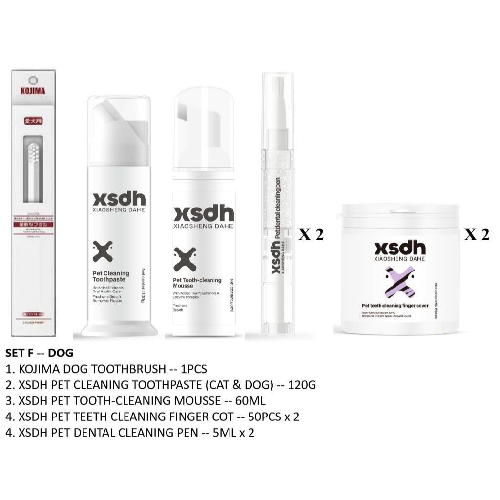 XSDH Advanced 4-Piece Dental Set: Toothbrush, Paste, Mousse & Pen