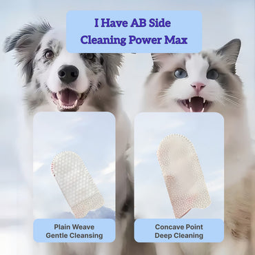 XSDH 50pcs Dental Finger Wipes: No-Rinse Teeth Cleaning Pads for Pets