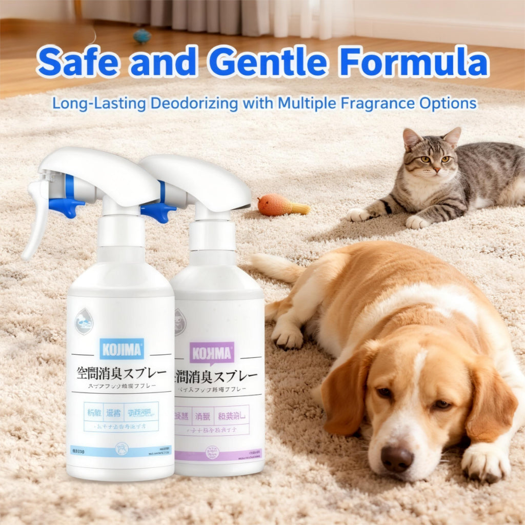 KOJIMA 320ml Enzyme Deodorizer Spray: Odour Removal for Pets & Home