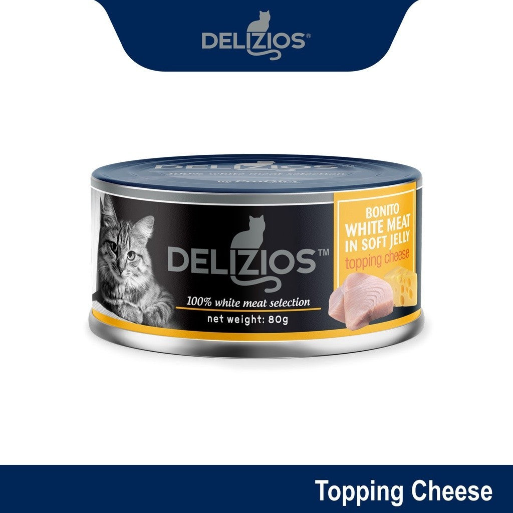 Delizios Wet Cat Food - White Meat Selection Broth Series / Jelly Series (80G)