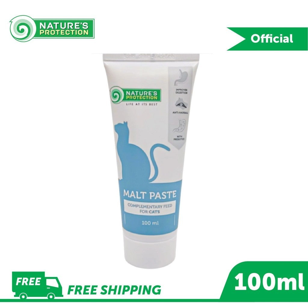 Malt Paste (100ml) Natures Protection Hair Ball Remover For Cats and Kitten | Supplement