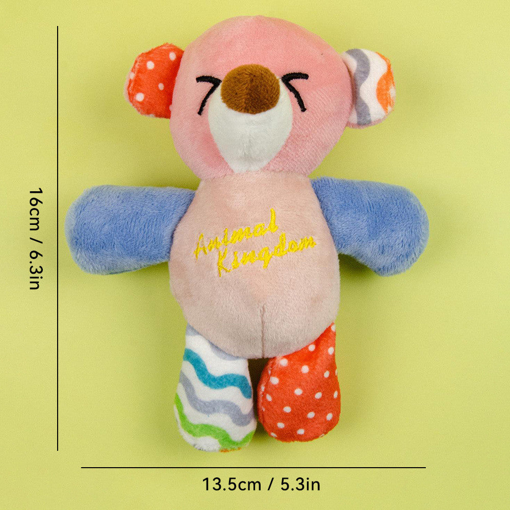 FUREVER365 Cute Pet Plush Toy Squeaky Dog Chew Toy Dog Crinkle Toy Boredom Relief Interactive Puppy