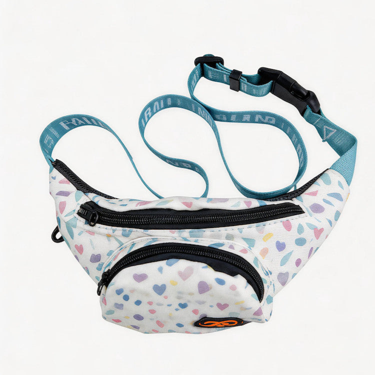 FUREVER365 Lightweight Pet Walking Waist Bag Leaf Print Storage Fanny Pack Multi-purpose Chest Bag
