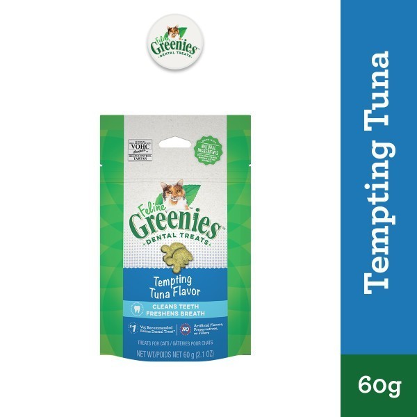 GREENIES Feline Dental Cat Treats for Adult Cats – All Flavor 60g