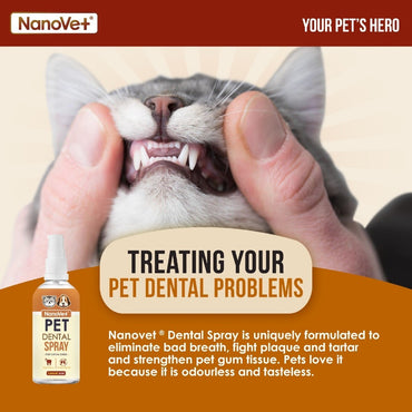 Nanovet® Pet Dental Mouth Spray for Cat and Dog (60ml)