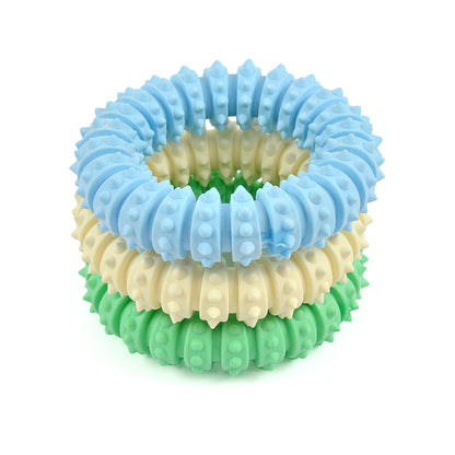 DT-2428 Pet Ring Teeth Cleaning Silicone Toy