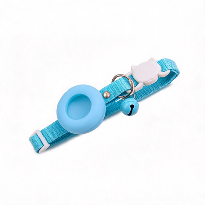 FUREVER365 AirTag Pet Collar Anti-lost GPS Tracker Case Silicone Protective Case Necklace for Cat Dog
