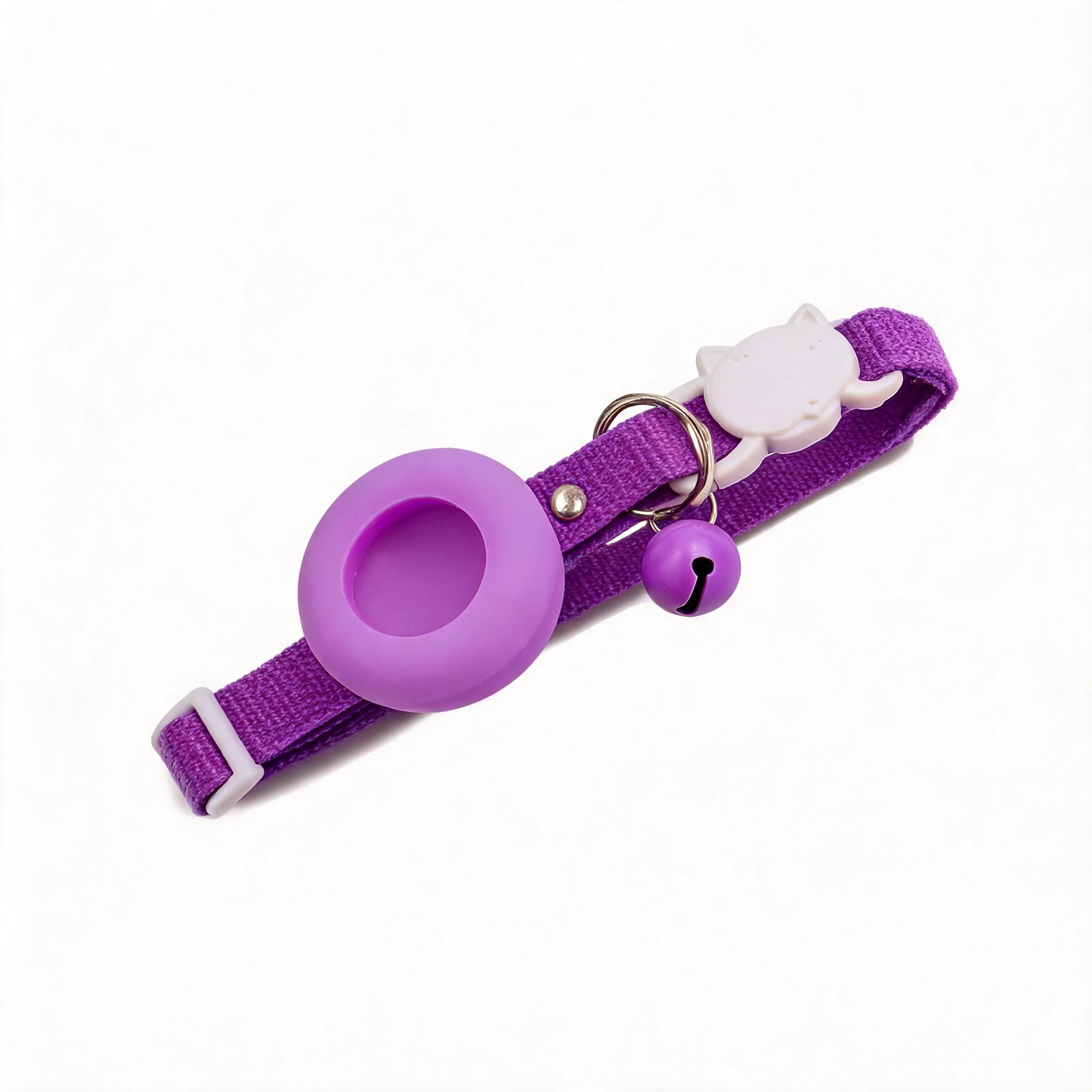 FUREVER365 AirTag Pet Collar Anti-lost GPS Tracker Case Silicone Protective Case Necklace for Cat Dog