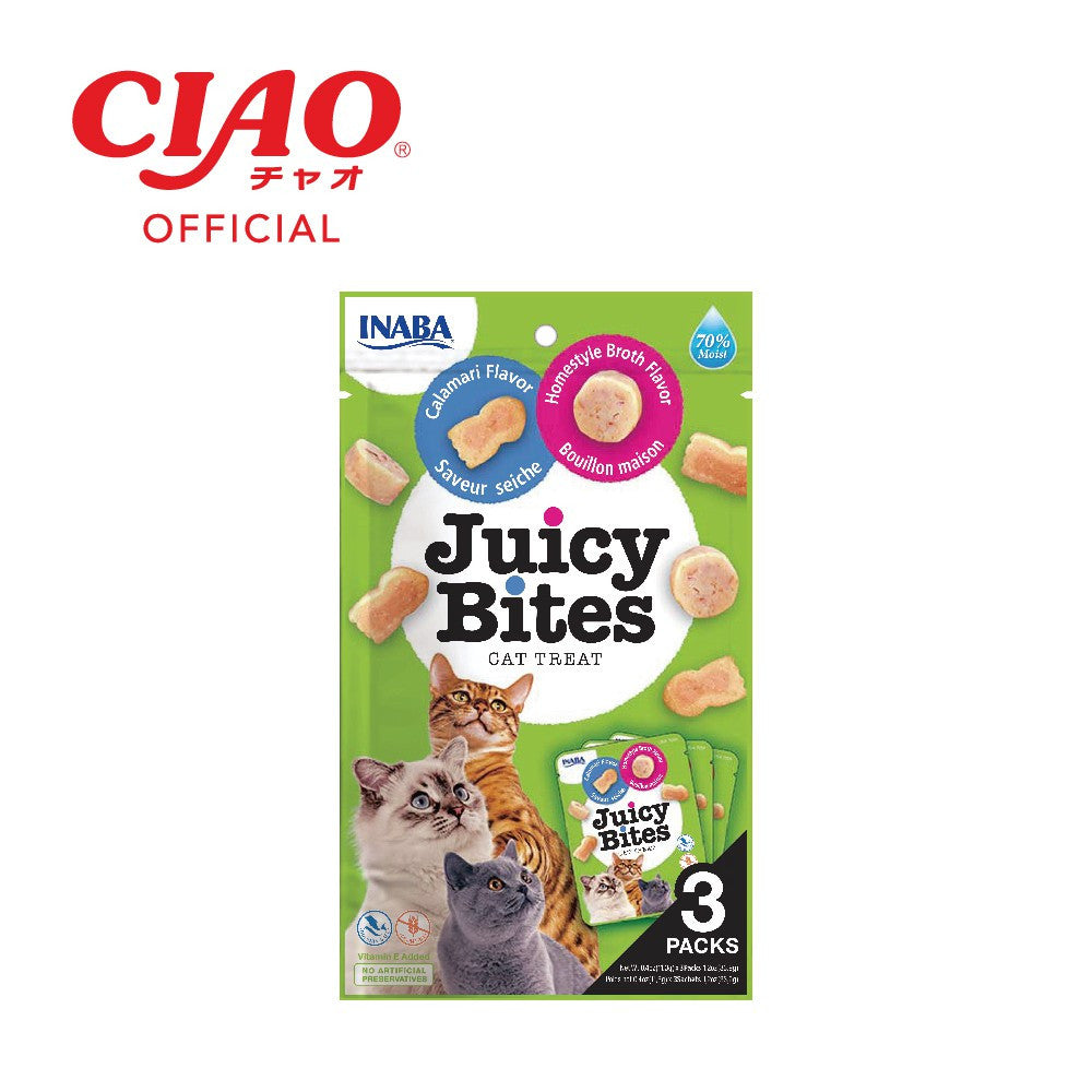 INABA Juicy Bites Cat Treats (1 set x 3 packs)