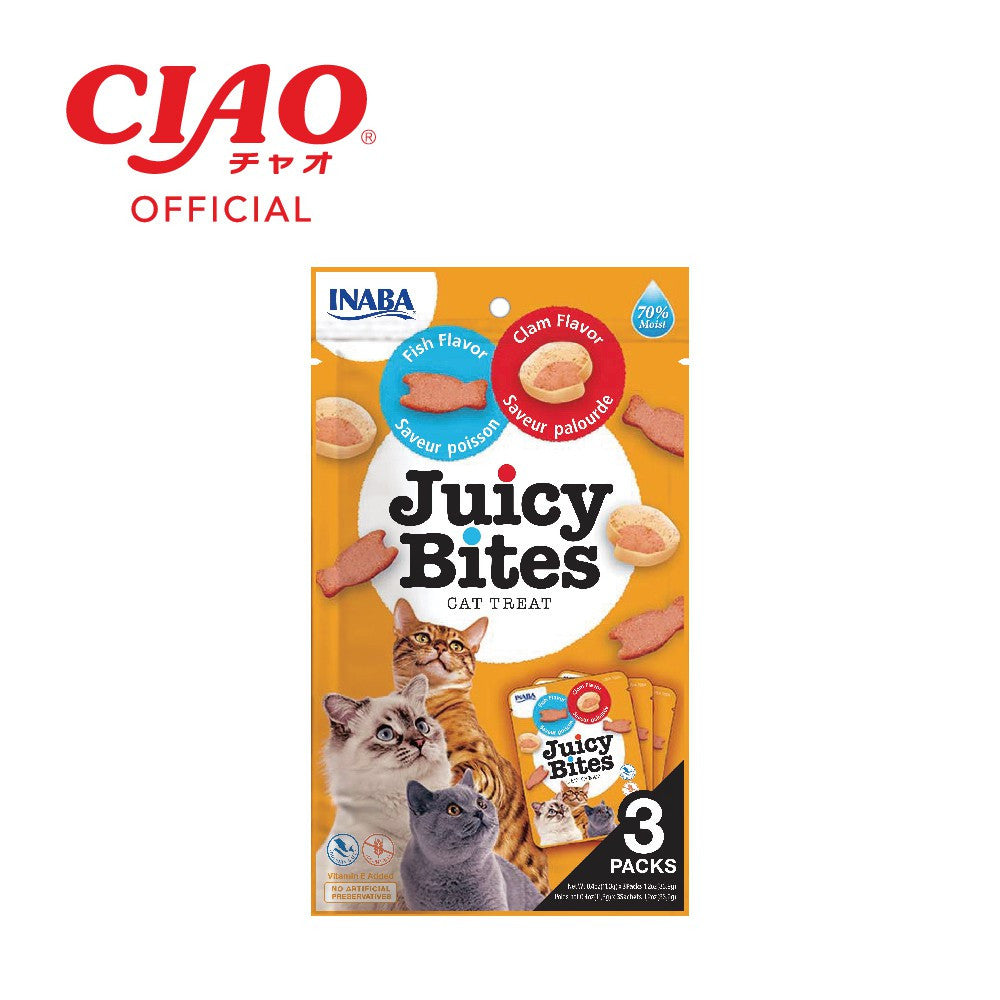 INABA Juicy Bites Cat Treats (1 set x 3 packs)
