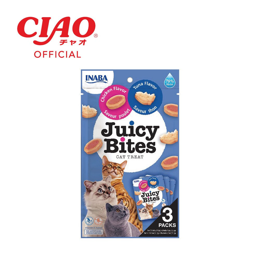 INABA Juicy Bites Cat Treats (1 set x 3 packs)