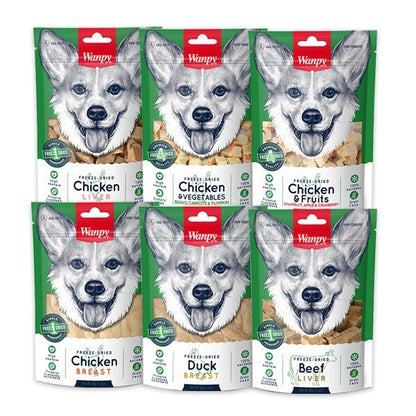 WANPY Freeze Dried Treats For Dog Assorted (40g)
