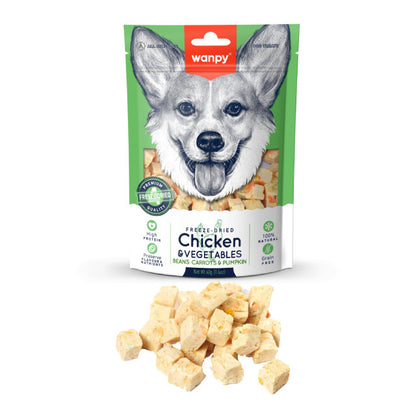 WANPY Freeze Dried Treats For Dog Assorted (40g)