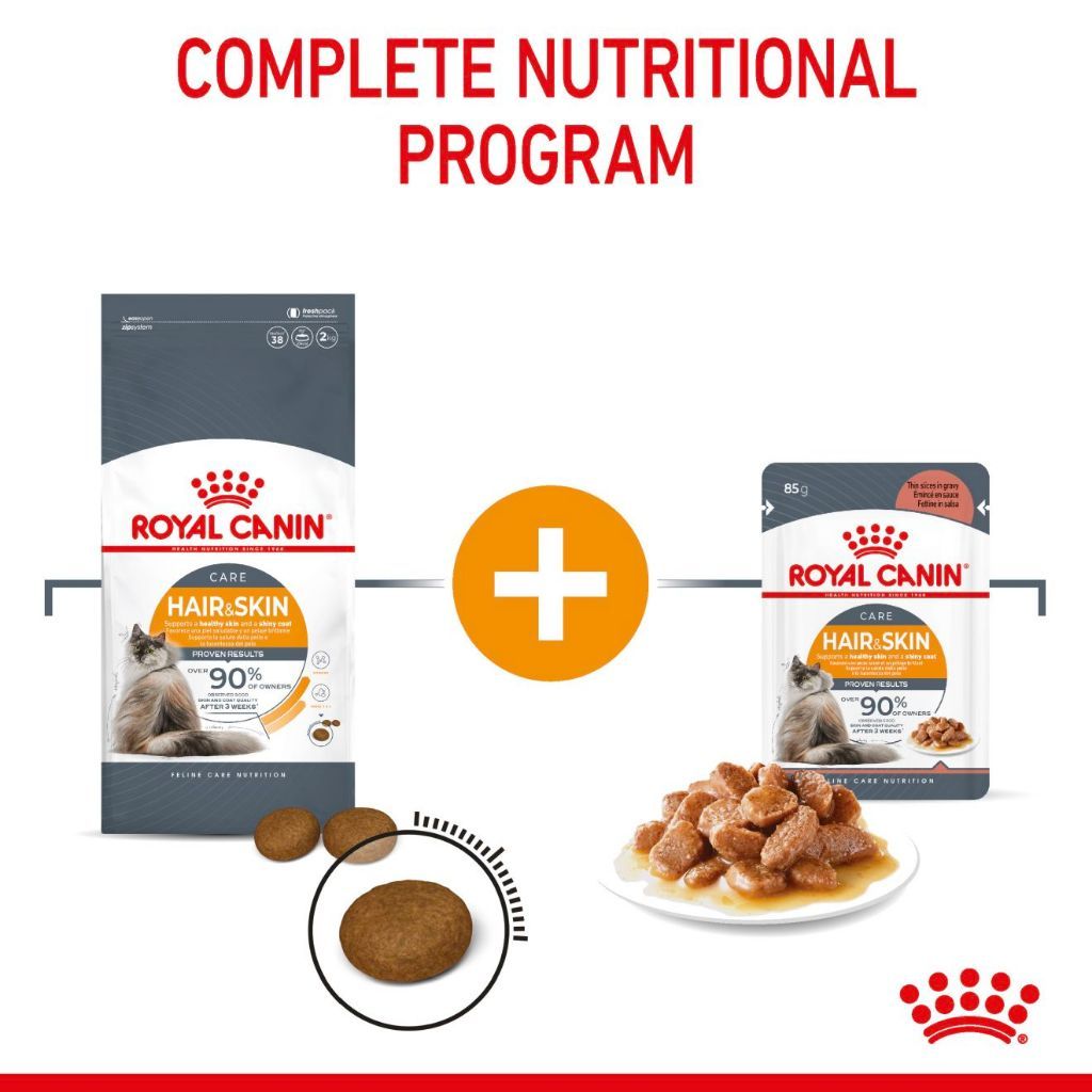 Royal Canin Hair & Skin Care Adult (2kg) Dry Cat Food Makanan Kucing - Feline Care Nutrition