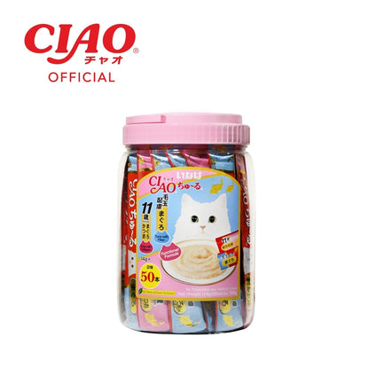 CIAO Churu Variety - Assorted (50 Pcs/Bottle)