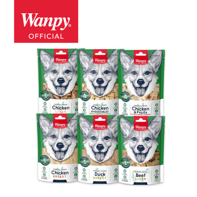 WANPY Freeze Dried Treats For Dog Assorted (40g)