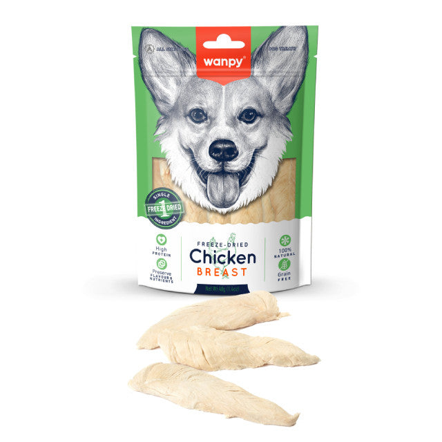 WANPY Freeze Dried Treats For Dog Assorted (40g)