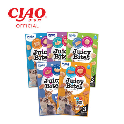 INABA Juicy Bites Cat Treats (1 set x 3 packs)