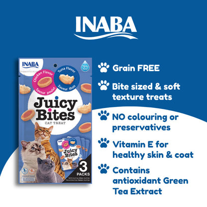 INABA Juicy Bites Cat Treats (1 set x 3 packs)