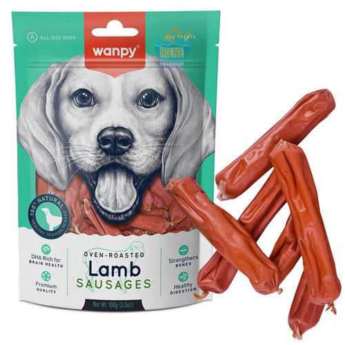 Wanpy Lamb Jerky Dog Treats 100g