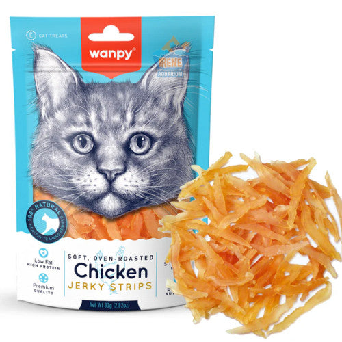 Wanpy Chicken Jerky Cat Treats 80g