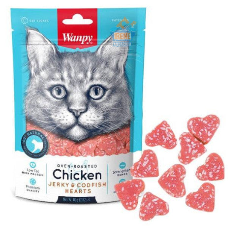 Wanpy Chicken Jerky Cat Treats 80g