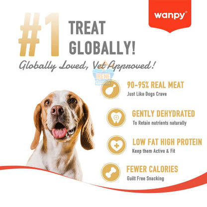 Wanpy Lamb Jerky Dog Treats 100g