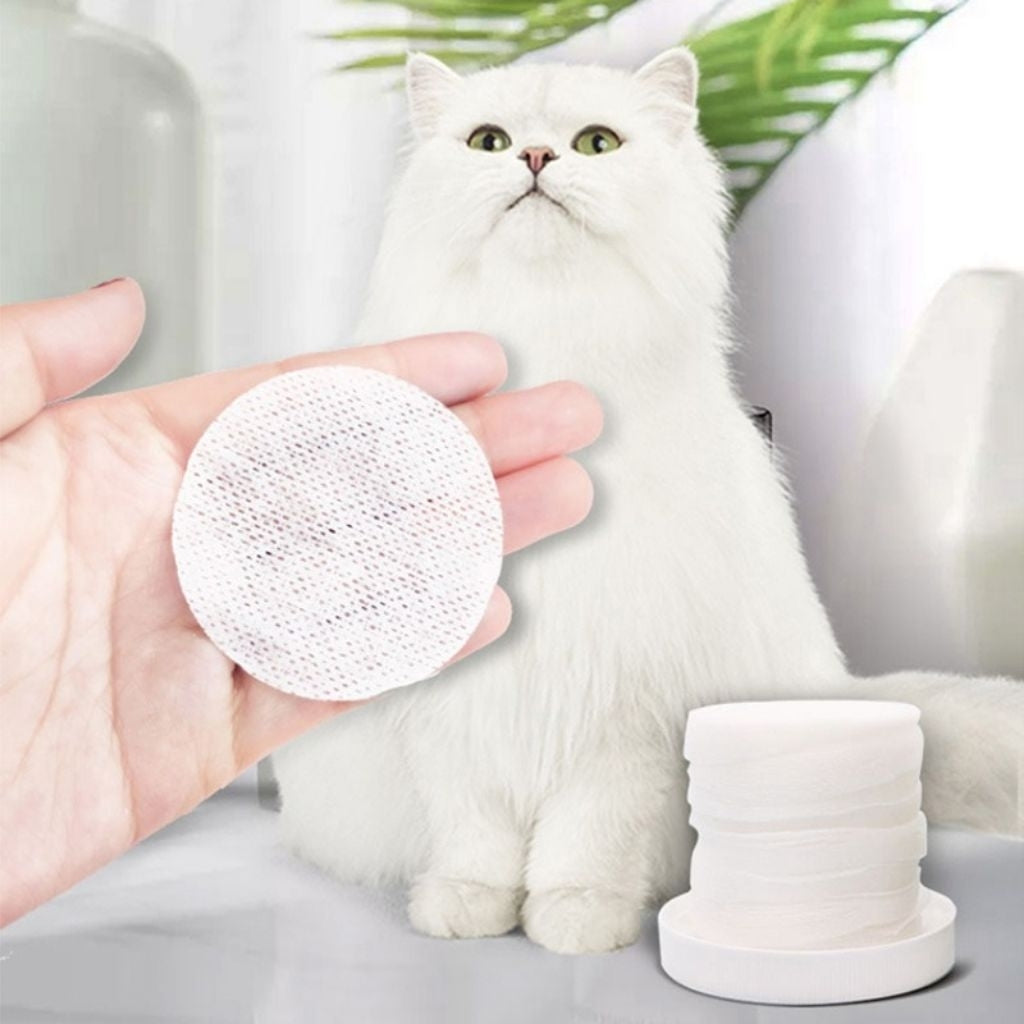 KOJIMA 120pcs Tear Stain Wipes: Ear Mite Cleaning for Cats & Dogs