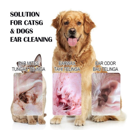 KOJIMA 120pcs Tear Stain Wipes: Ear Mite Cleaning for Cats & Dogs