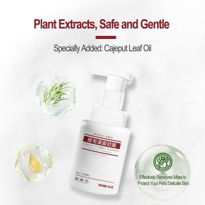 KOJIMA Anti-Mite Waterless Grooming Kit: No-Rinse Gloves for Cats & Dogs