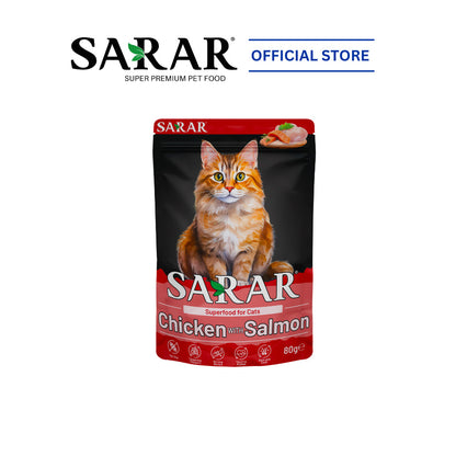 SARAR Complete And Balanced Nutrition Superfood Wet Cat Food - 10 Flavors (80g)