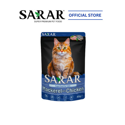 SARAR Complete And Balanced Nutrition Superfood Wet Cat Food - 10 Flavors (80g)