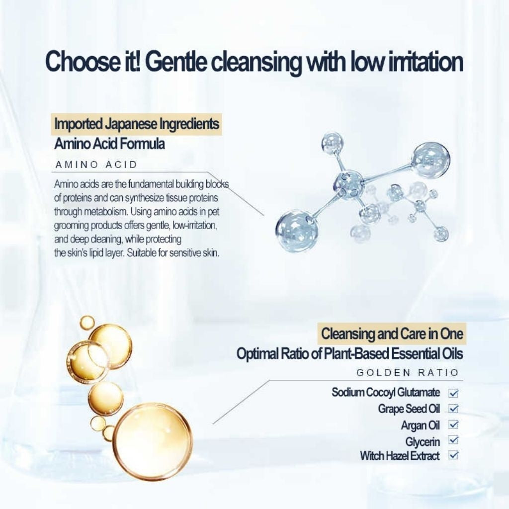 KOJIMA Amino Acid Pet Shampoo: Anti-Flea & Hair Loss Treatment