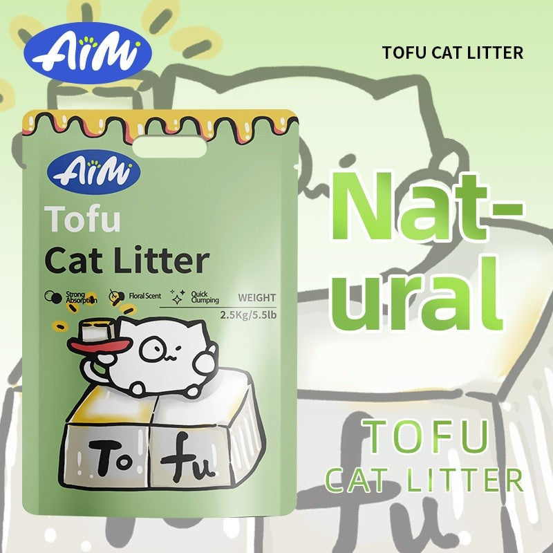 FUREVER365 | AIMI Premium Super Clumping Cat Litter Tofu Cat Litter Sand | SINGLE PACK Pasir Kucing