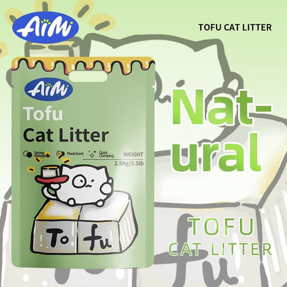 FUREVER365 | AIMI Premium Super Clumping Cat Litter Tofu Cat Litter Sand | SINGLE PACK Pasir Kucing