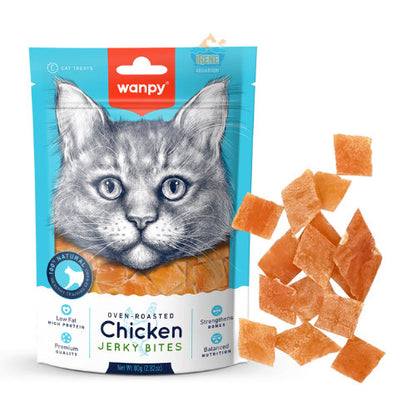 Wanpy Chicken Jerky Cat Treats 80g