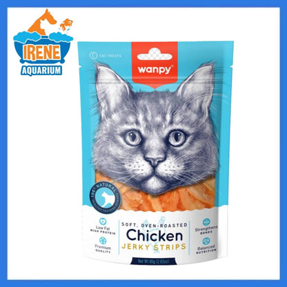 Wanpy Chicken Jerky Cat Treats 80g