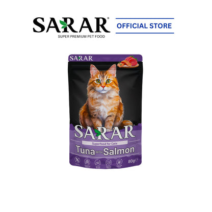 SARAR Complete And Balanced Nutrition Superfood Wet Cat Food - 10 Flavors (80g)