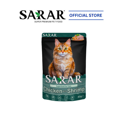 SARAR Complete And Balanced Nutrition Superfood Wet Cat Food - 10 Flavors (80g)