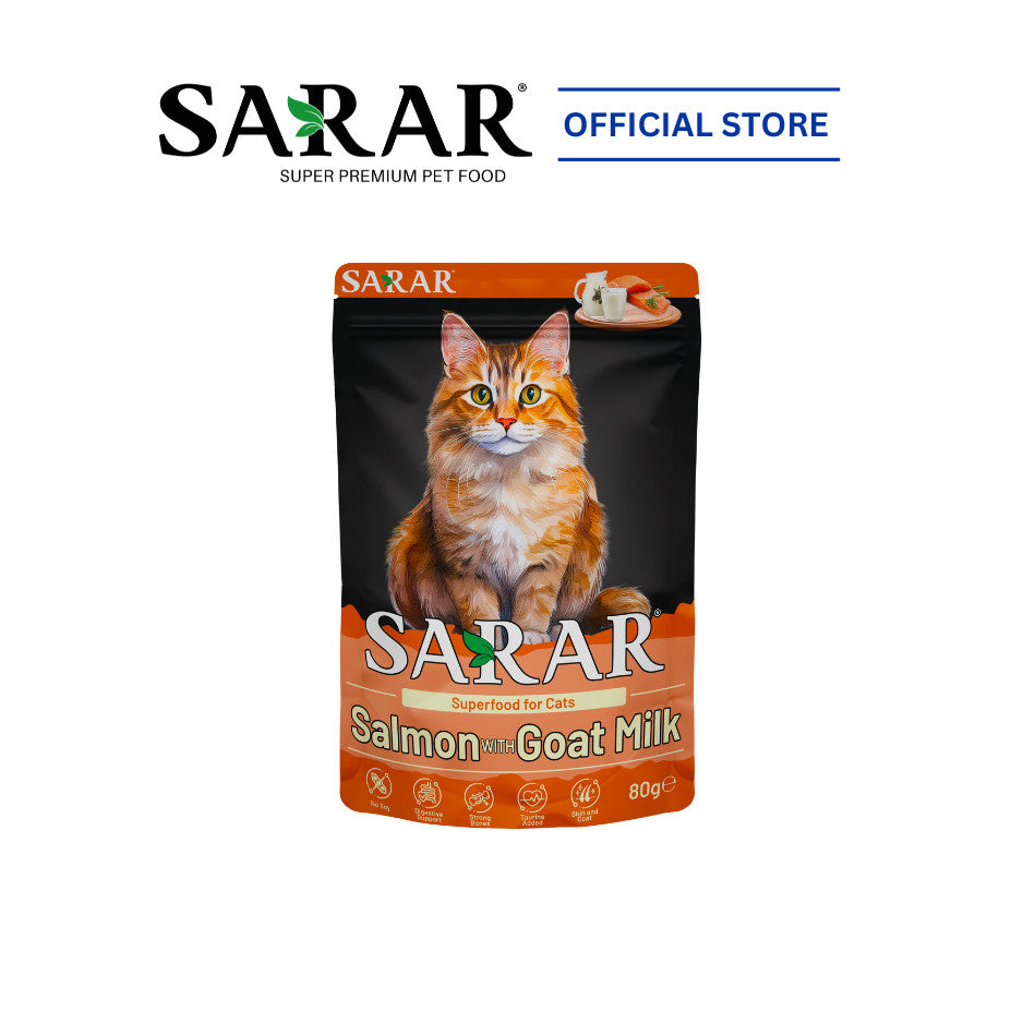 SARAR Complete And Balanced Nutrition Superfood Wet Cat Food - 10 Flavors (80g)