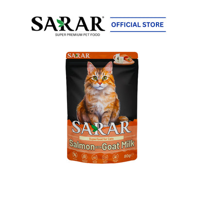 SARAR Complete And Balanced Nutrition Superfood Wet Cat Food - 10 Flavors (80g)