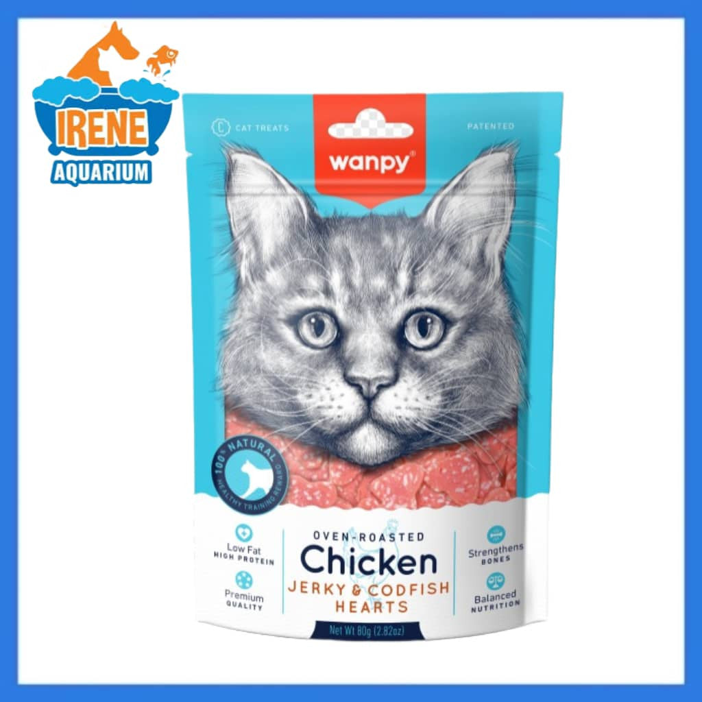Wanpy Chicken Jerky Cat Treats 80g
